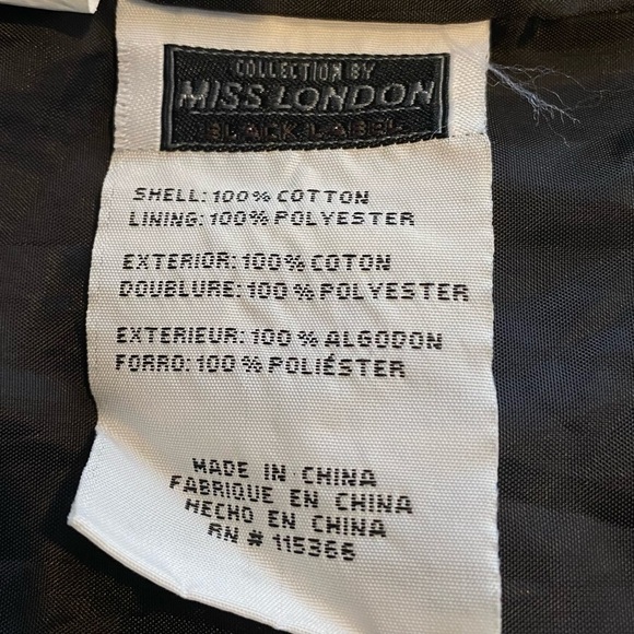 MISS LONDON Black label women's plus size 2X Black hooded pockets snap jacket - Picture 9 of 9